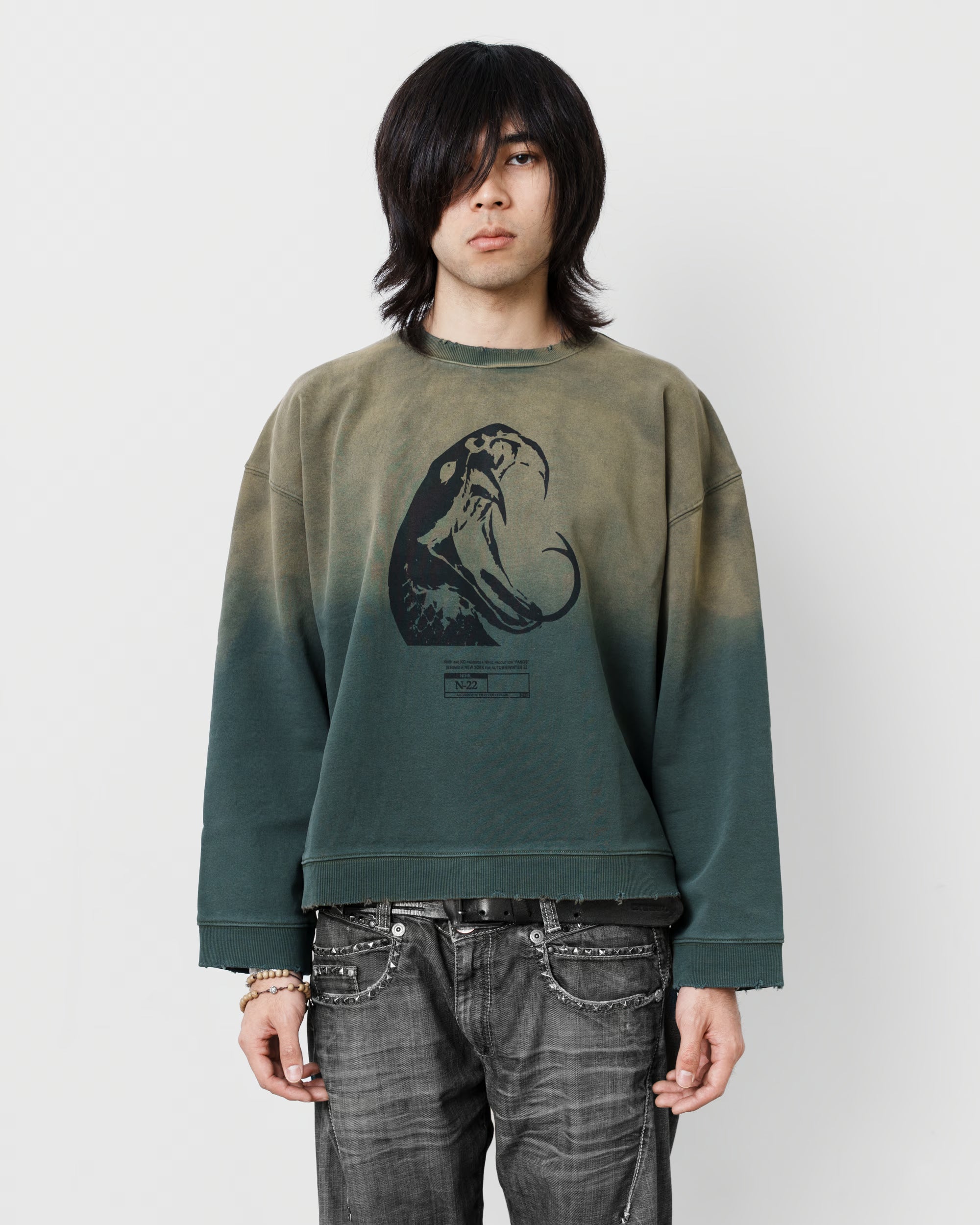 Fangs II Redux Cropped Crewneck