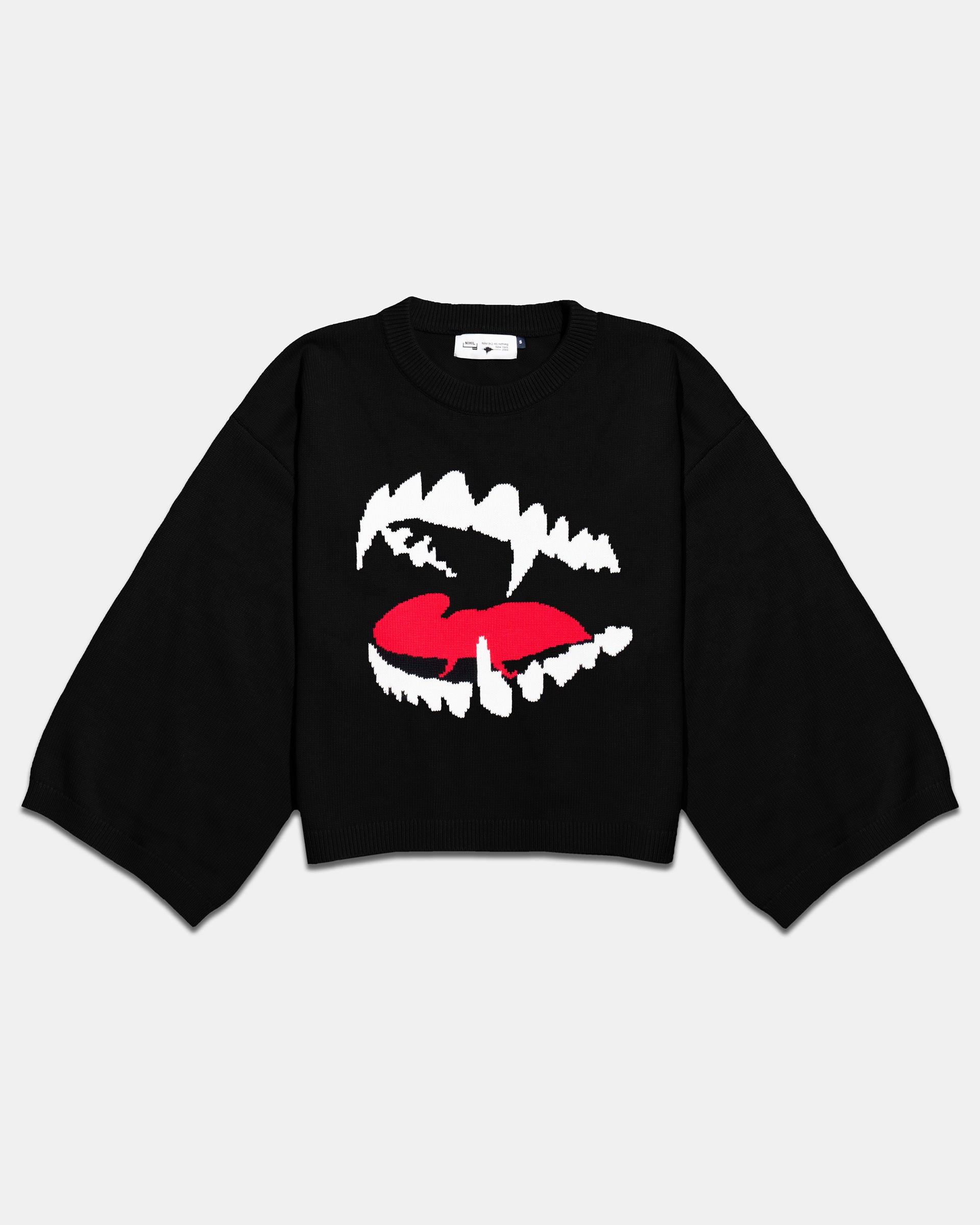 Black-Fangs-Knit-Front