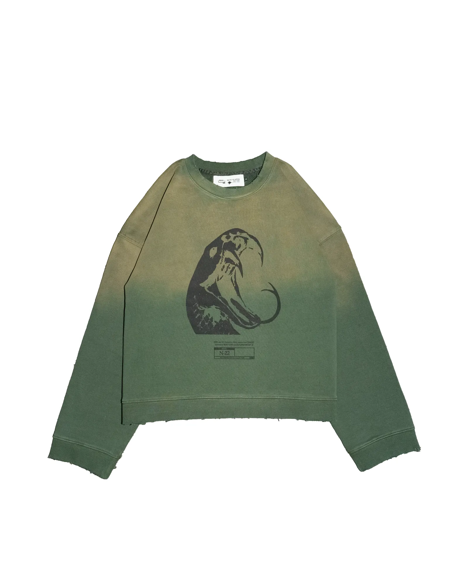 Fangs II Redux Cropped Crewneck