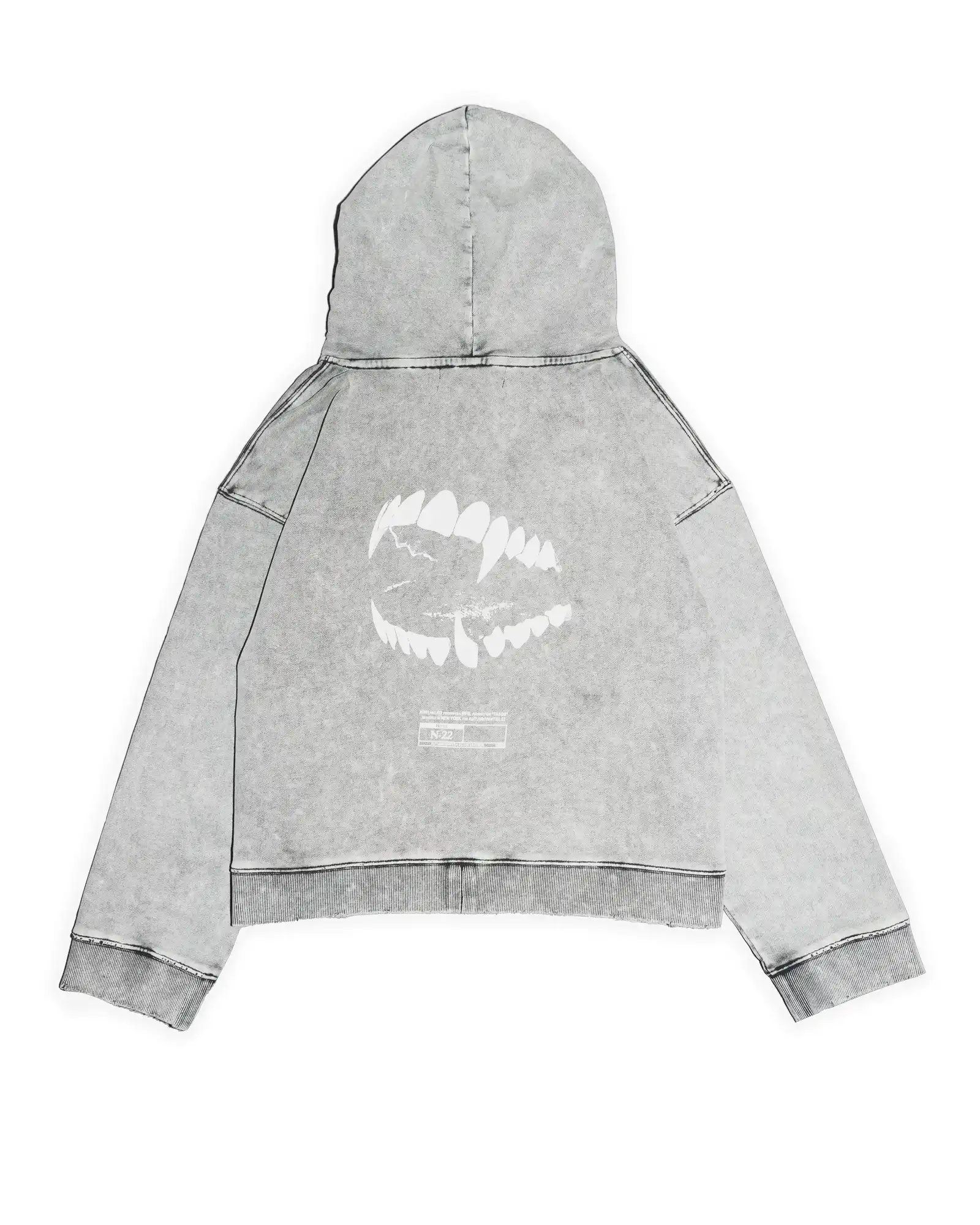 Fangs III Redux Cropped Zip Hoodie