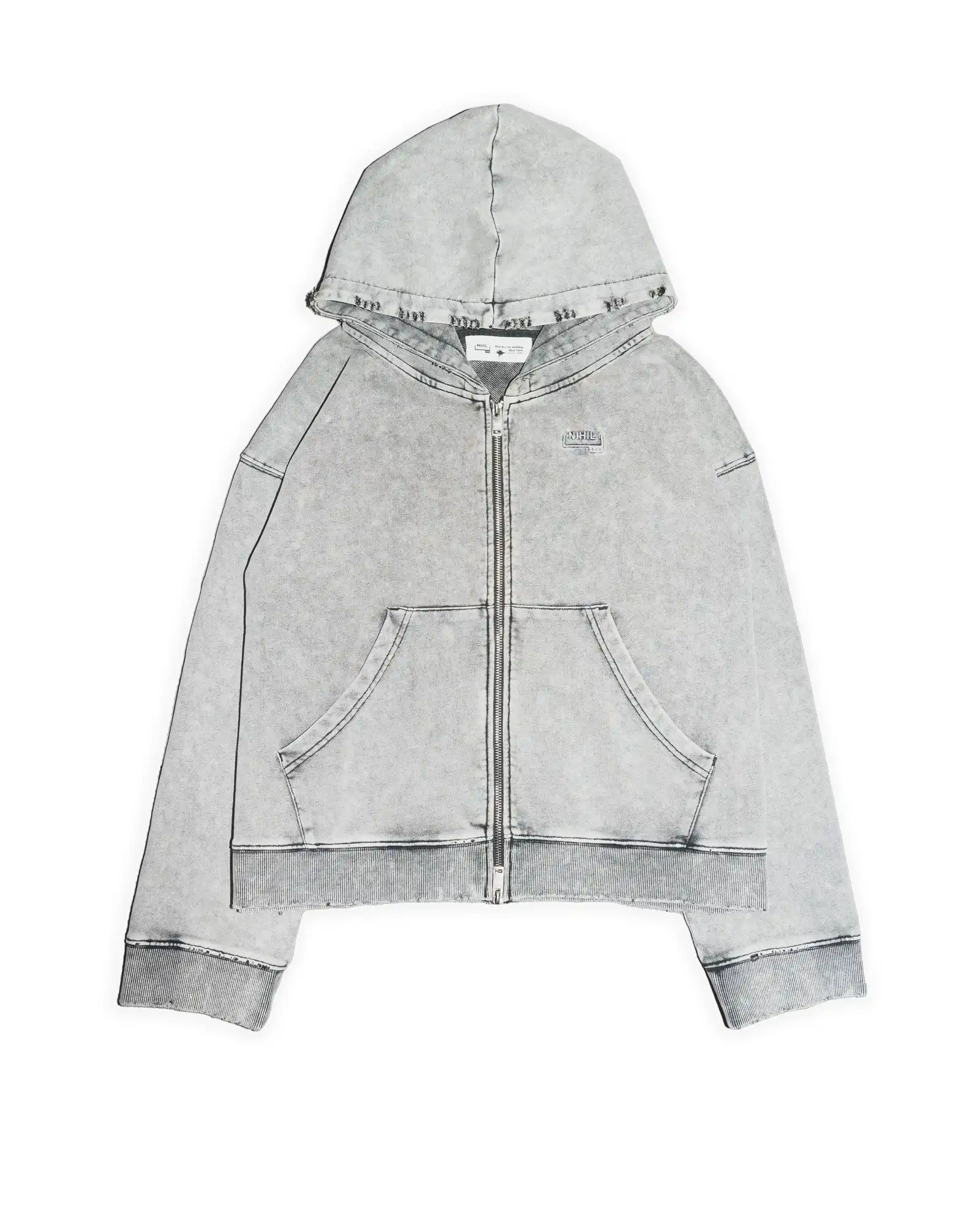 Fangs III Redux Cropped Zip Hoodie