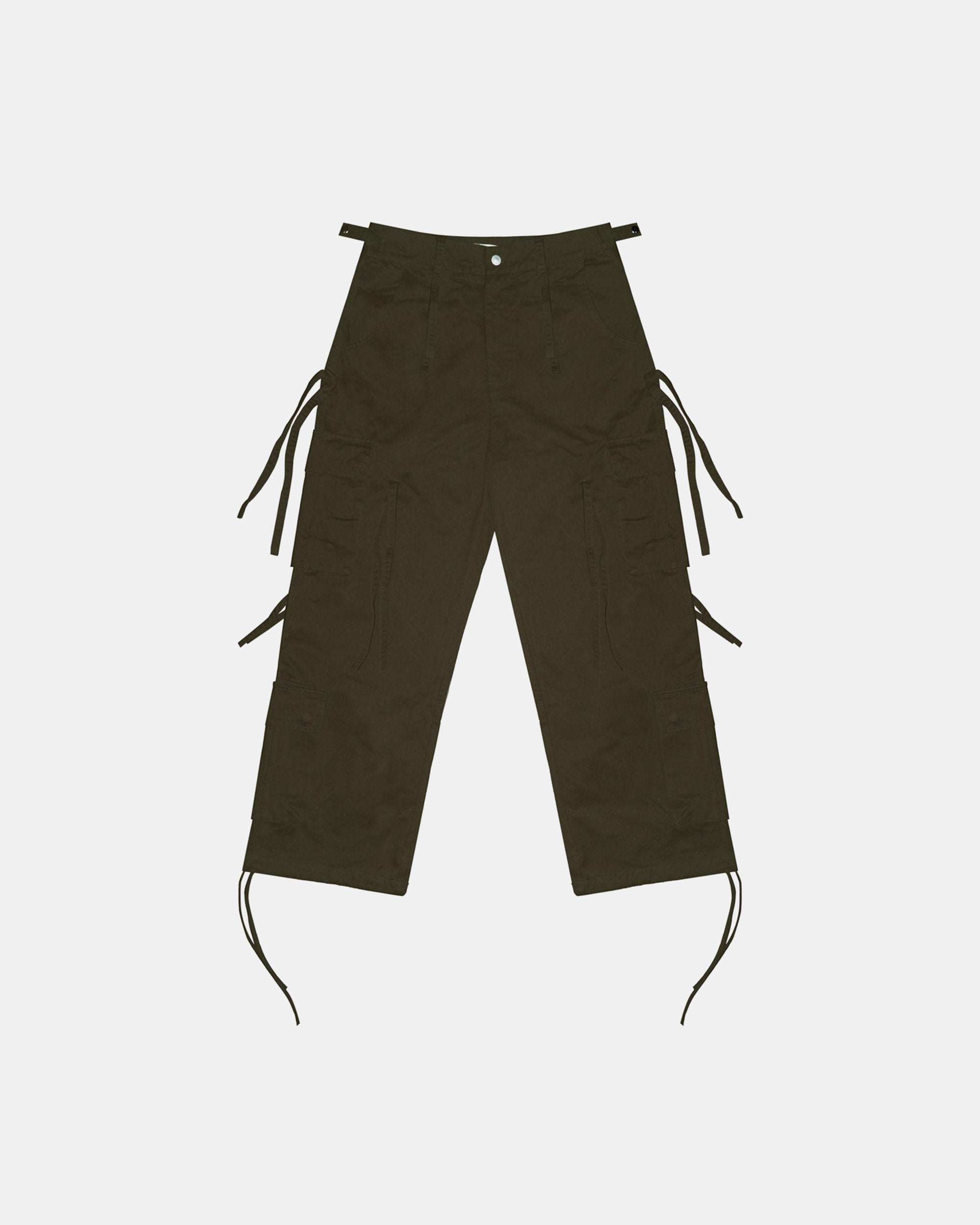 Olive-Cargos-On-White-Front